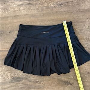 Goldhinge Rasberry Black Pleated Mini Tennis Skirt No size tag Large
